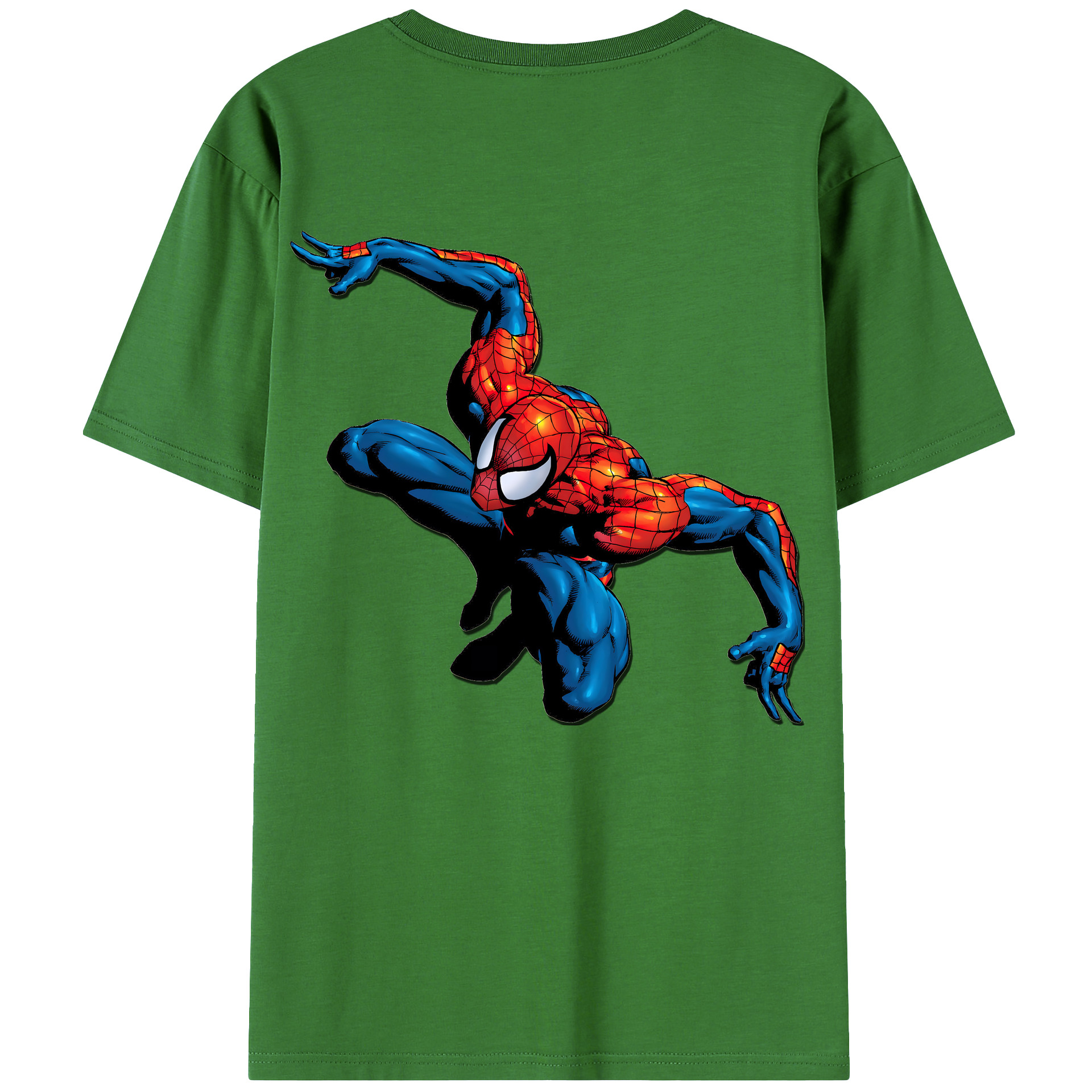 （画像用） Spider Man スパイダーマン レディース半袖Tシャツ(バックプリント)